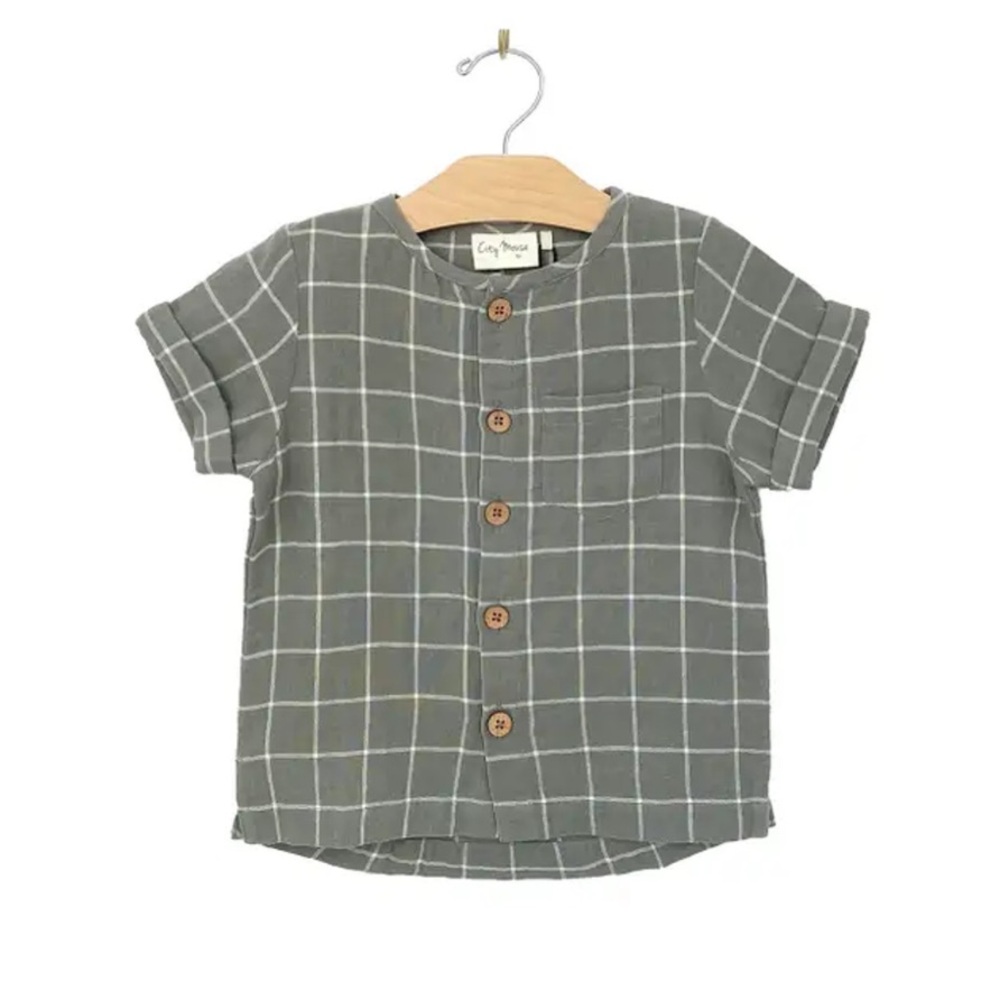 City Mouse Studio Button Down Short‎ Sleeve Shirt